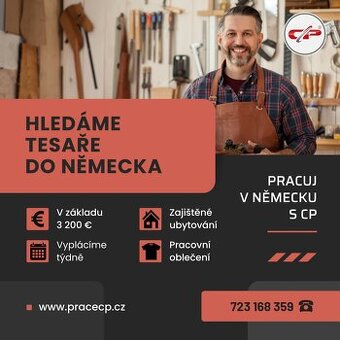 Práce v Německu s týdenní výplatou - možno IHNED - tesař