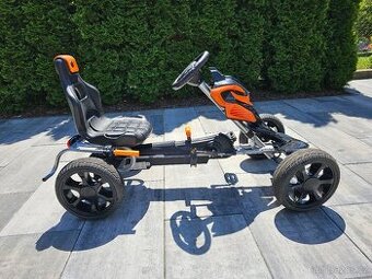 Prodám šlapací káru/motokáru Gokart Joy 4kids orange - 1