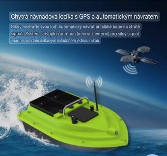 zavážecí loďka s gps