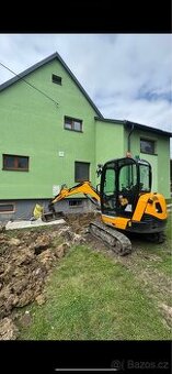 Stavební, Zemní a výkopové práce minibagrem 2.8t