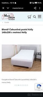 Postel 140x200 Blanář čalouněná postel Kelly