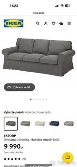 Sedačka Ektorp z Ikea