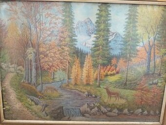 prodám obraz kresba/malba - 1