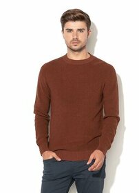 Hnědý pánský svetr Selected Homme Tyson Crew Neck XL