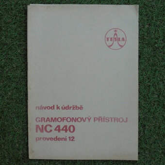 Servisní návod Gramofon Tesla NC 440 provedení 12