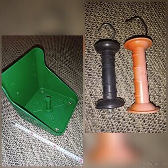 Držák na liz a rukojeť k bráně pro elektrický ohradník