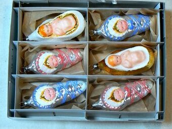 RETRO vánoční ozdoby-mimina