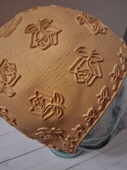 Retro žlutá koupací čepice ze 70.let