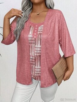 Halenka dvouvrstvého vzhledu vel. 2XL (46/48)