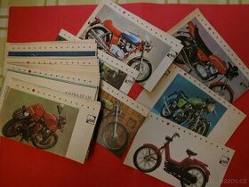 Sběratelské kartičky - motorky