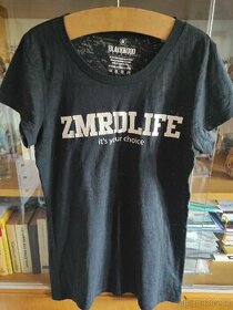 Černé dámské tričko s nápisem Zmrdlife, velikost M - 1