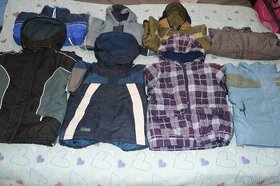 104 110 oblečení zimní lyžařská bunda oteplováky - 1