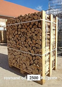 Palivové dřevo - skládané v paletách - 1