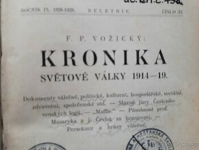 Kronika světové války 1914 - 1919