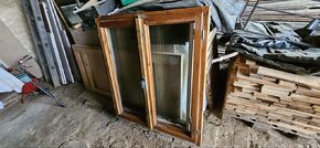 Dřevěná okna 118x132 cm