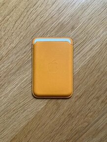Apple kožená peněženka měsíčkově žlutá