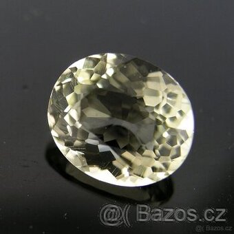 Křišťál-Křemen-ovál, modif. bril. - 5,94 ct. - 1