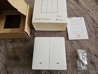 MOES smart Dvojitý Vypinač WIFI+RF433 switch - 1