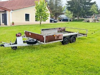 ZAMLUVENO Velký bržděný přívěs STEMBERGER 213x400 s TP a Spz