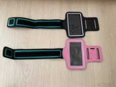 Obal na mobil na běhání/kolo apod. nový černý/růžový - 1