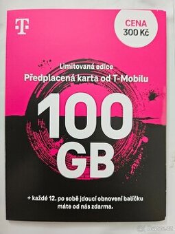 SIM karta 100 GB T-Mobile