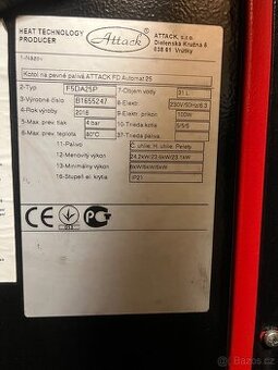 Prodám kotel ATTACK FD AUTOMAT