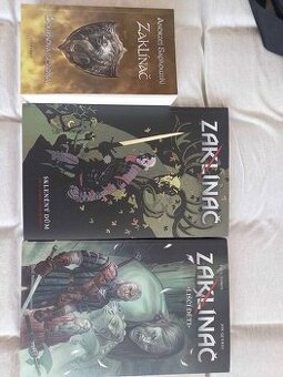 Komiksy a kniha Zaklínač