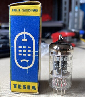 Elektronka ECC802S mečovaná nová nepoužitá