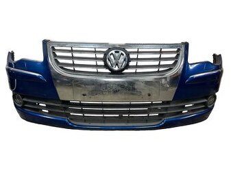 Přední nárazník modrá metalíza LC5C VW Touran 1T2 FL 2008