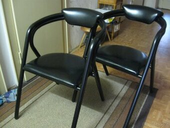 koženkové židle - křesílka, 2ks