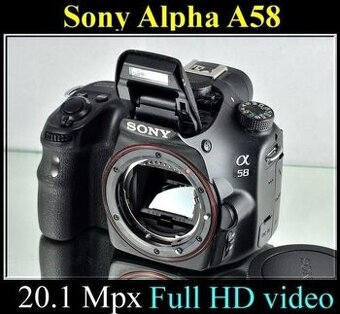 Sony SLT- A58 20,1 MPix FullHDVBIONZ26000 Exp.