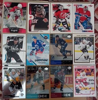 Karty NHL, řadové, inserty, paralelní - MIX