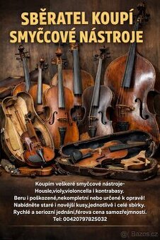 SBĚRATEL KOUPÍ SMYČCOVÉ NÁSTROJE
