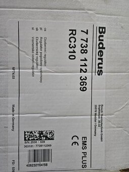 Prodám pokojový termostat Buderusr RC 310