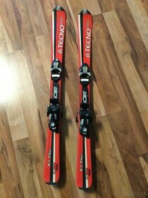 Dětské lyže Tecno110cm+lyžáky Alpina 245+přilba S55-56cm