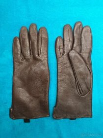 Kožené rukavice Jeronimo 7.5, hnědé, nové - 1
