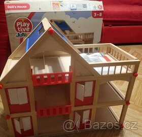 Dřevěný domeček pro panenky - Dollhouse