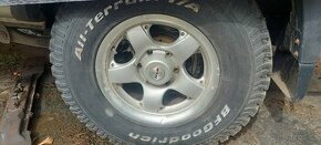 offroad alu disky 16" rozteč 6x139,7 s pneu BF Goodrich all