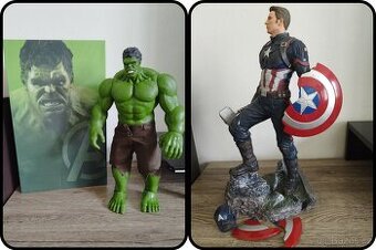 Velké Marvel figurky: (Hulka 42cm a Captain America 40cm) - 1