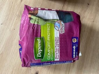 Plenkové kalhotky Depend Comfort Protect S-M - 1