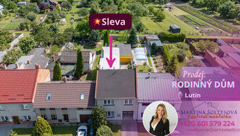 Prodej, rodinný dům, pozemek 1059 m2, Lutín