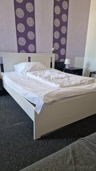 IKEA SONGESAND rám postele bílý 160x200 cm + matrace + ochra