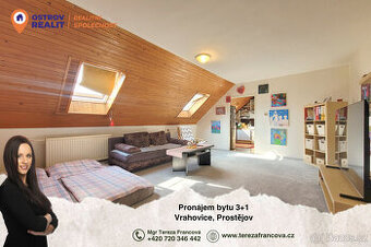 Pronájem prostorného bytu 3+1 v rodinném domě – Vrahovice, P