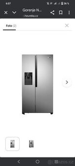 Americká lednice Gorenje s vyrobnikem ledu
