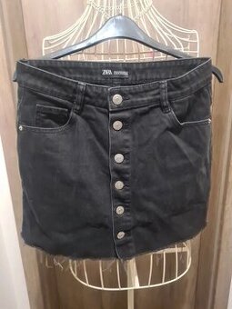 džínová minisukně ZARA M