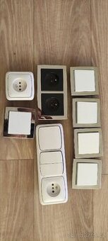 Prodám vypínače a zásuvky Busch-Jaeger + ABB
