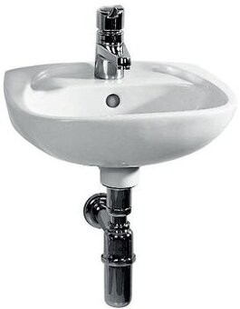 Umyvadlo umývátko klasické Easy 45 cm s otvorem bílé