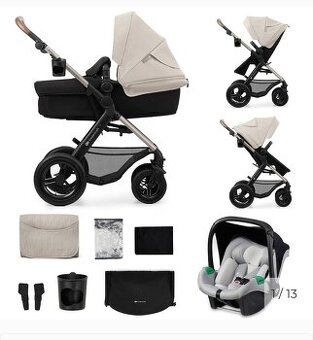 Městský kočárek Kinderkraft Moov 2 3in1 Moonlight Grey