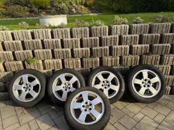 ORIG.Alu ŠKODA r16+zánovní zimní CONTINENTAL 205/55 16 - 1