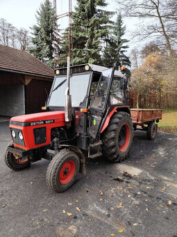 Zetor 5211 + jednoosá sklápěcí kára